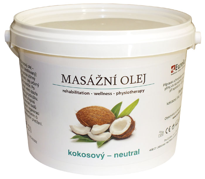 Masážní kokosový olej